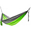 Гамак без планок NISUS 140х260см нейлон 210T зеленый/серый