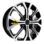Диск K&K 6x15/4x100 ET46 D54,1 КС945 Алмаз черный