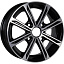 Диск КиК Флэш R14x5 4x100 ET45 CB67.1 Almaz_black