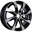 Диск КиК Джемини R15x6 4x108 ET38 CB67.1 Almaz_black (КС617)