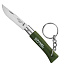 Нож-брелок Opinel №4, нержавеющая сталь, зеленый, 002054