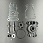 Ремкомплект помпы охлаждения Yamaha 40X, F25-40 (с корпусом) (KACAWA)