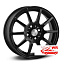 Диск СКАД Акита R15x6 4x100 ET45 CB67.1 Black_barhat