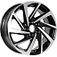 Диск KDW KD1530 R15x6 5x100 ET38 CB57.1 Black_Front_Polished