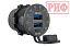 Розетка USB 2 QC 3.0 с вольтметром 