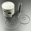 Поршневой комплект Yamaha 25-30 (0.50mm) (Osaka)