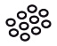 Прокладка пробки Suzuki DT4-225/DF2.5-140, 10х17х1.5, Recmar