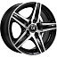 Диск LS 321 R15x6.5 5x112 ET45 CB57.1 BKF