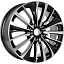 Диск КиК Flanker R17x6.5 5x108 ET50 CB63.35 Almaz_black