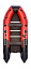 Надувная лодка ПВХ, Ривьера Компакт 3600 НДНД Комби, красный/черный