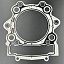 Прокладка под головку Yamaha Grizzly 700, Rhino 700 (Yamaha)