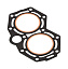 Прокладка под головку цилиндра Tohatsu/Mercury 25-30, Omax