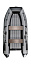 Надувная лодка ПВХ, RiverBoats RB 340 НДНД, черно-серый