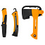 Топор универсальный FISKARS X5 + нож для тяжелых работ + пила