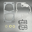 Ремкомплект карбюратора (прокладки паронитовые) GASKET KIT-CARB  (Quicksilver)