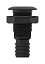 Разъем водосброса с обратным клапаном под шланг 38 мм, черный