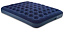 Кровать надувная FLOCKED AIR BED DOUBLE синяя