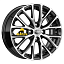 Диск K&K 6x15/4x100 ET46 D54,1 КС782 Алмаз черный