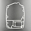 Прокладка под блок Yamaha 30D (Kacawa)