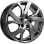 Диск КиК Палермо R15x6 5x114.3 ET45 CB67.1 Dark_platinum