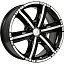 Диск КиК Окинава R18x8 6x139.7 ET38 CB108.1 Almaz_black