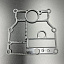 Прокладка под мотоголовку Yamaha F8-9.9