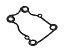Прокладка помпы Yamaha 40V/50H/F25B-60, Omax