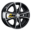 Диск LS 7x17/4x100 ET40 D60,1 231 BKF (Колпак+лого)