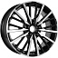 Диск KDW KD1740 R17x7 5x110 ET43 CB63.35 Black_Front_Polished
