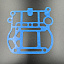 Прокладка глушителя  Yamaha 40X (YUELANG)