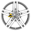Диск Replay 8x17/5x112 ET48 D66,6 MR130 SF (конус, MB001)