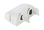 Разъем прикуривателя двойной для крепления на приборной панели, белый