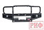 Бампер РИФ передний Toyota Land Cruiser 76/78 2007+ c доп. фарами и защитной дугой, под штатную лебедку