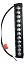 Балка Xtrem-Light дальний свет 60Вт, 350х50х80мм, 12 диодов, 12В