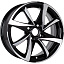 Диск КиК Игуана R15x6.5 4x100 ET40 CB60.1 Almaz_black