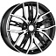 Диск iFree Аскет R17x7 5x100 ET38 CB57.1 Black_jack
