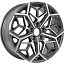 Диск KDW KD1710 R17x7 5x108 ET50 CB63.4 Grey_Front_Polished