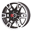 Диск Lizardo 8x18/6x139,7 ET10 D106,1 XH296 CBMF (пш)