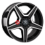 Диск Replay 8x17/5x112 ET45 D57,1 VV380 BKF (конус, MB001)